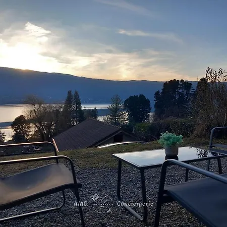 Splendide Vue Sur Le ! 5mn Des Plages, Parking Privé * Veyrier-du-Lac